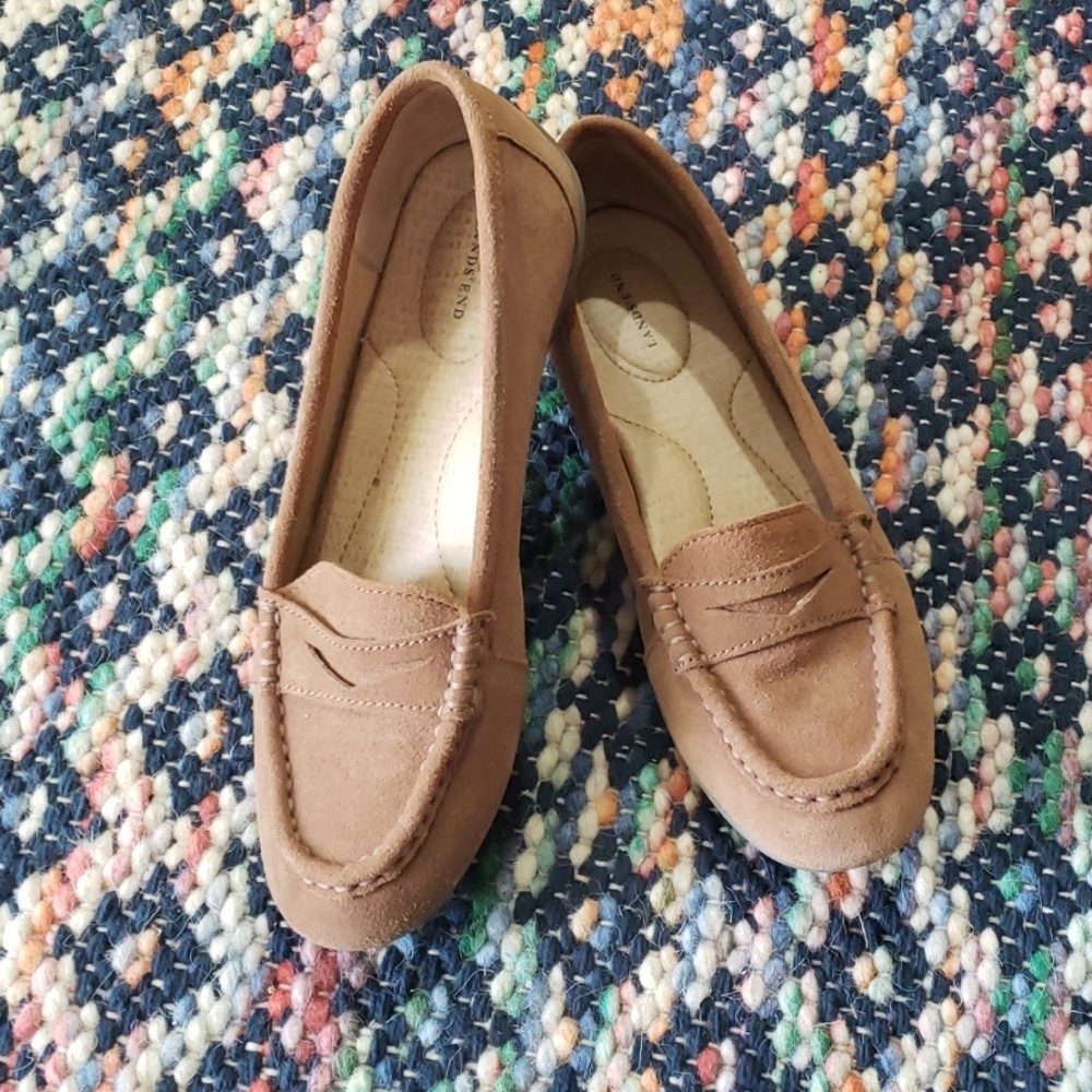 Faux Suede land's end driving loafer penny loafer